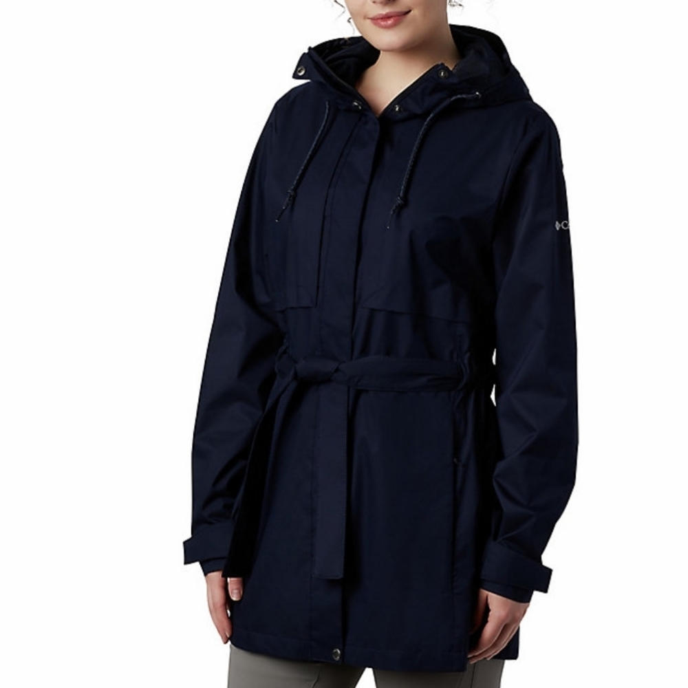 *NEW with tags* Columbia Pardon My Trench Rain Jacket, navy blue, medium